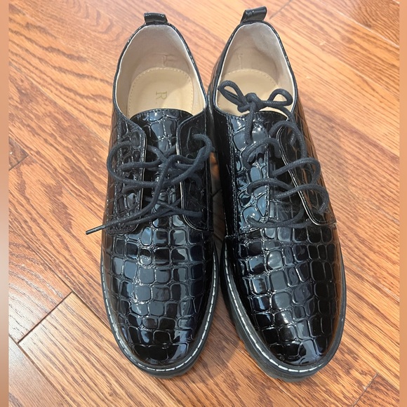 ASOS Black lace up loafer size 7 - Picture 1 of 3
